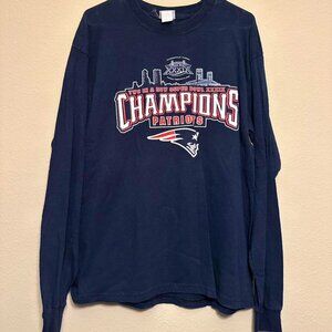 2005 New England Patriots Super Bowl XXXIX Champions NFL Long Sleeve Tee